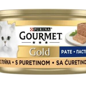 كنسرو گربه گورمت گلد پته طعم گوشت